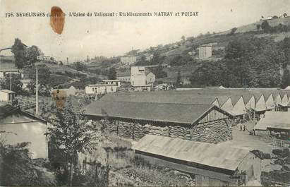 .CPA  FRANCE 42 " Sevelinges, Usine du Valissant, Etablissement  Matray et Poisat"