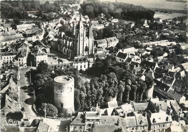 / CPSM FRANCE 91 "Dourdan, vue générale aérienne "