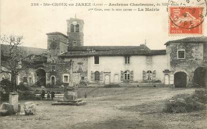 .CPA  FRANCE 42 " Sainte Croix en Jarez, Ancienne Chartreuse, la Mairie"