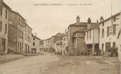 .CPA  FRANCE 42 " Saint Denis de Cabanne, Le Carrefour, vue générale" 