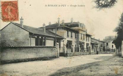 .CPA  FRANCE 42 " Saint Romain le Puy, Groupe scolaire"