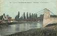 CPA FRANCE 77 "Env. de la Ferté sous Jouarre, Luzancy, le pont suspendu"