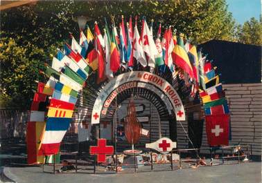 / CPSM FRANCE 91 "Palaiseau, ensemble décoratif du comité de la Croix rouge Française"