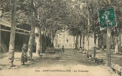 .CPA  FRANCE 42 " Saint Sauveur en Rue, Les promenades"