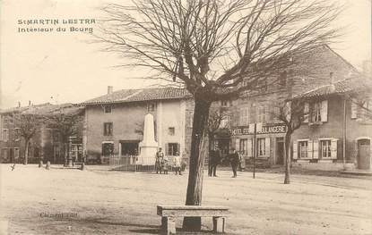 .CPA FRANCE 42 "St Martin Lestra, Intérieur du bourg"