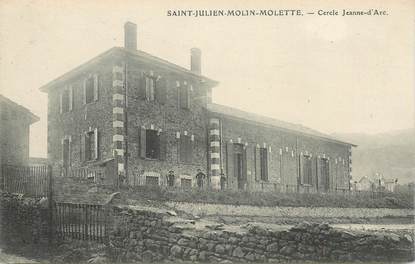 .CPA FRANCE 42 "St Julien Molin Molette, Cercle Jeanne d'Arc"