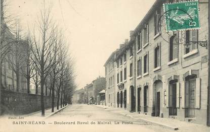 .CPA FRANCE 42 "St Héand, Boulevard de Malval, la Poste"