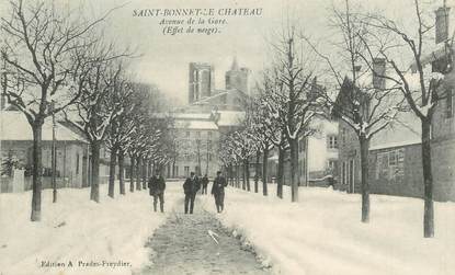 .CPA FRANCE 42 "St Bonnet le Château, Avenue de la Gare"