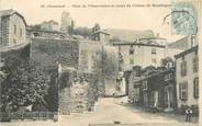 42 Loire .CPA FRANCE 42 "St Chamond, Place de l'Observatoire et ruines du château de Mondragon"