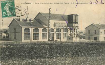 .CPA FRANCE 42 "St Chamond, Poste de transformateur de la Cie du Centre, St Martin en Coailleux"