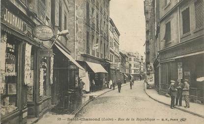 .CPA FRANCE 42 "St Chamond, Rue de la République"