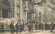 42 Loire .CPA FRANCE 42 "St Chamond, Porche de l'Eglise Notre Dame"