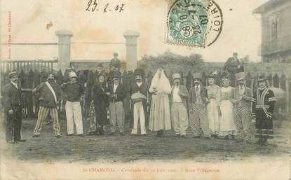 .CPA FRANCE 42 "St Chamond, Cavalcade du 30 juin 1907, noce villageoise"