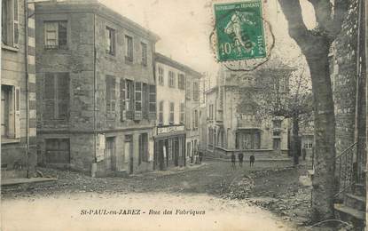 .CPA FRANCE 42 "St Paul en Jarez, Rue des Fabriques"