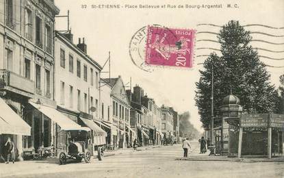 .CPA FRANCE 42 "St Etienne, Place Bellevue et Rue du Bourg Argental"