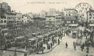 42 Loire .CPA  FRANCE 42 "St Etienne,  Place du Peuple"