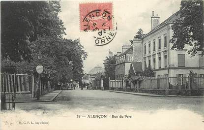 CPA FRANCE 61 "Alençon, la rue du Parc"