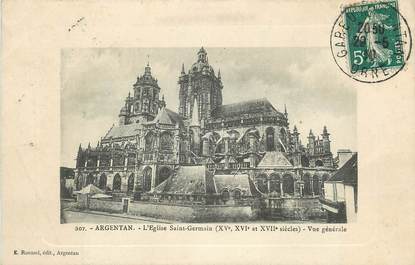 CPA FRANCE 61 "Argentan, l'Eglise Saint Germain, vue générale"