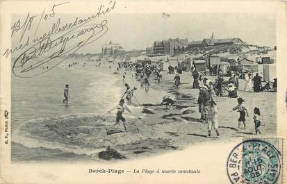 CPA FRANCE 62 "Berck Plage, la Plage à marée montante"