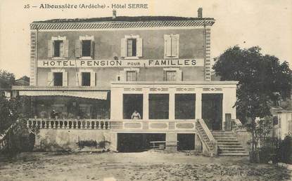 .CPA  FRANCE 07 "Alboussières, Hôtel Serre "