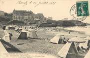 64 PyrÉnÉe Atlantique CPA FRANCE 64 "Biarritz, la Grande Plage et le casino Bellevue"