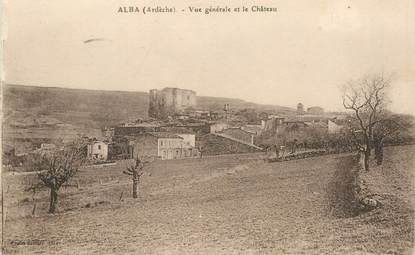 .CPA  FRANCE 07 "Alba, Vue  générale et le Château "