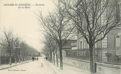 .CPA  FRANCE 07 "Bourg St Andéol, Avenue de la Gare"