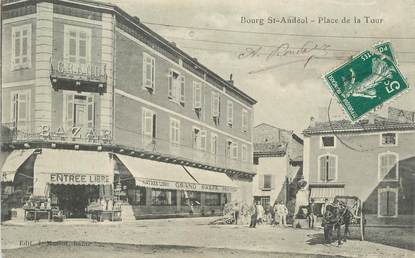 .CPA  FRANCE 07 "Bourg St Andéol, Place de la Tour"