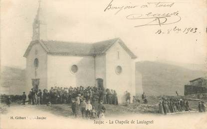 .CPA FRANCE 07 "Jaujac, La chapelle de Laulagnet"