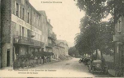 .CPA FRANCE 07 "Le Cheylard, Le quartier de Sonnier, Avenue de la Gare"