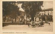 07 Ardeche .CPA FRANCE 07 "Gluras, Place de la Mairie"