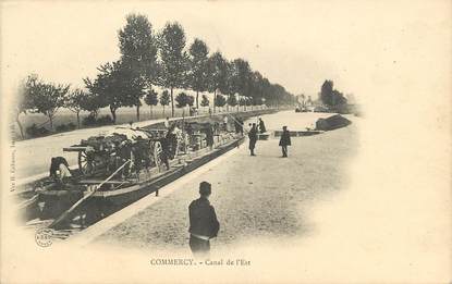 CPA FRANCE 55 "Commercy, Canal de l'Est" / PÉNICHE / BATELLERIE