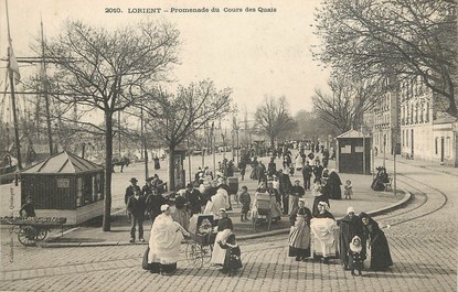 CPA FRANCE 56 "Lorient, Promenade du Cours des Quais"