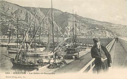 CPA FRANCE 06 "Menton, la Jetée et Garavan"