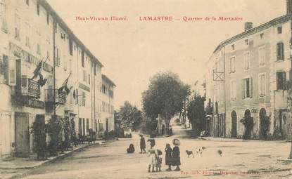 .CPA  FRANCE 07 "Lamastre, Quartier de la Martinière"