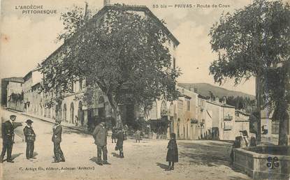 .CPA  FRANCE 07 "Privas, Route de Coux"