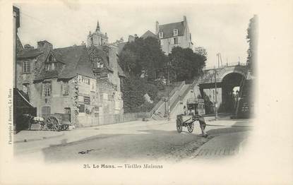 CPA FRANCE 72 "Le mans, vieilles maisons"