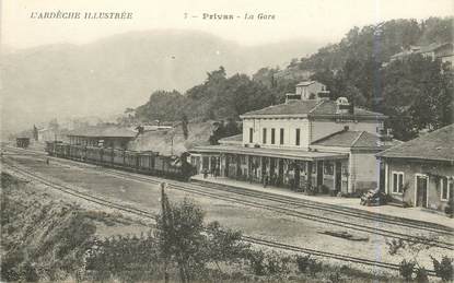 .CPA  FRANCE 07 "Privas, La Gare"/ TRAIN