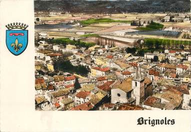 / CPSM FRANCE 83 "Brignoles, vue aérienne"