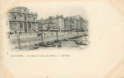CPA FRANCE 76 "Le Havre, le Musée et l'Anse des Pilotes"