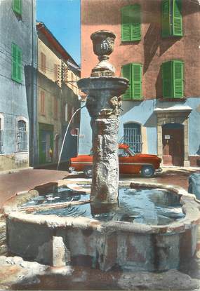 / CPSM FRANCE 83 "Brignoles, la vieille fontaine de la place Jean Reynaud "