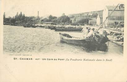 CPA FRANCE 13 "Saint Chamas, un coin du Port, la Poudrerie Nationale"