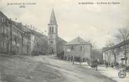 07 Ardeche .CPA  FRANCE 07 "St  Martial, La place de l'église"