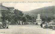 07 Ardeche .CPA  FRANCE 07 "St  Alban d'Ay, Place de l'église et monuments aux morts"