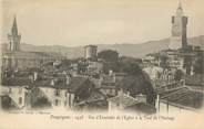 83 Var CPA FRANCE 83 'Draguignan, vue d'ensemble de l'Eglise à la Tour  de l'Horloge"