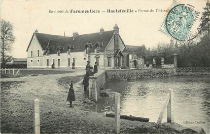 CPA FRANCE 77 "Env. de Faremoutiers, Hautefeuille, Ferme du Chateau"