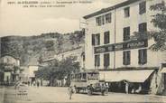 07 Ardeche .CPA FRANCE 07 "St Félicien, Le passage de l'autobus"/ BUS