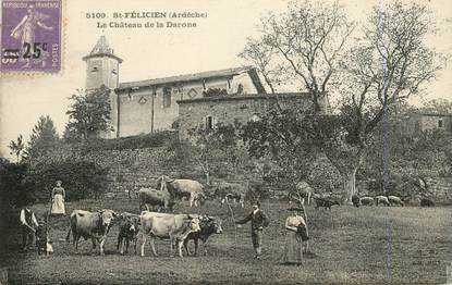 .CPA FRANCE 07 "St Félicien, Le Château de la Darone"