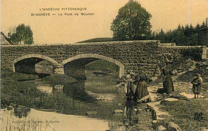 .CPA FRANCE 07 "St Agrève, Le Pont de Mounier"