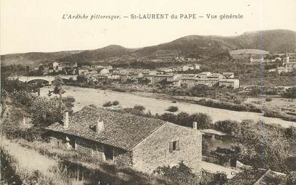 .CPA FRANCE 07 "St  Laurent  du Pape,  Vue générale"